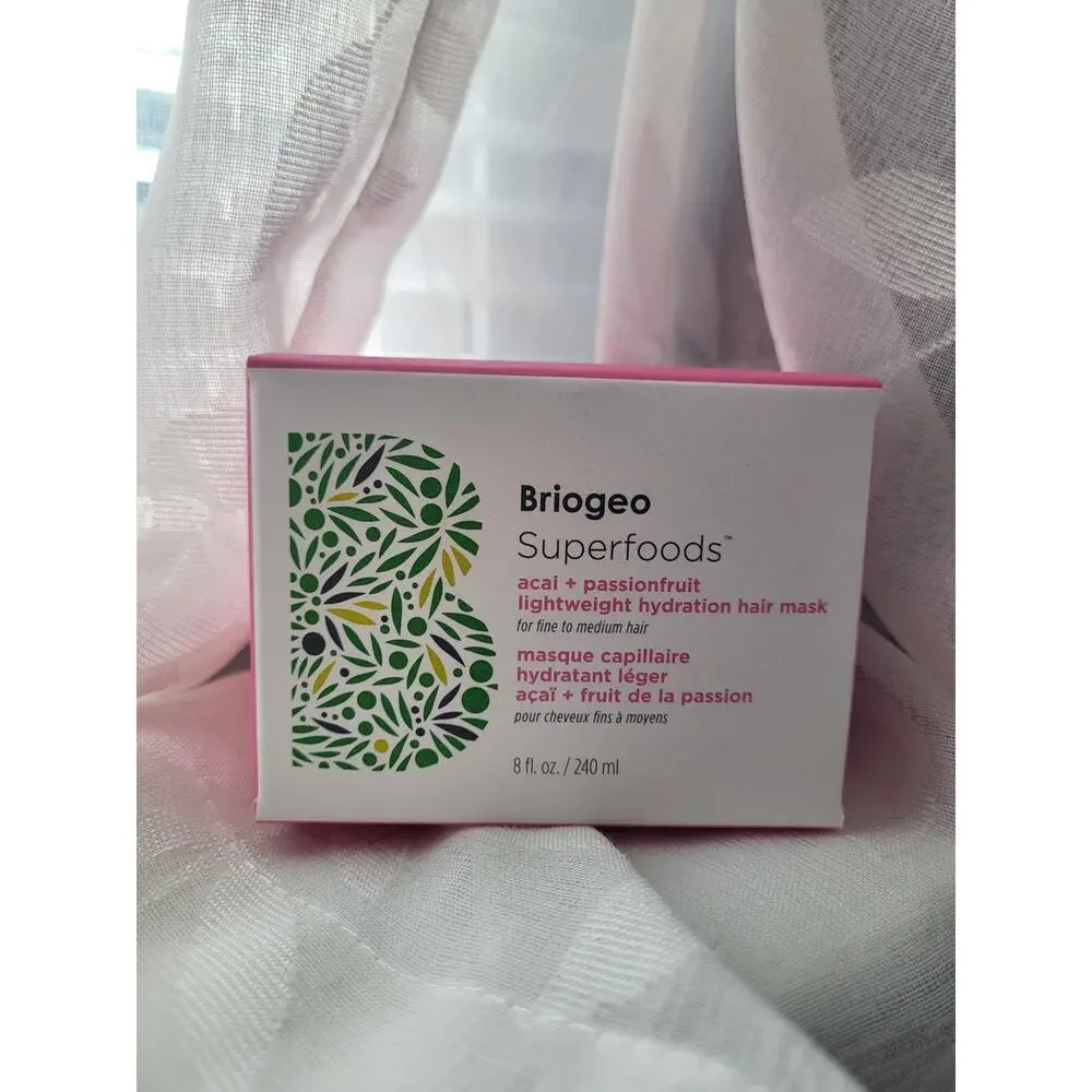 ​Briogeo Superfoods Acai + Passionfruit Lightweight Hydration Hair Mask 8 floz